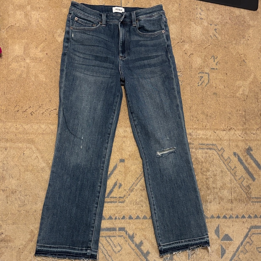 Pistola Dark Blue Straight Leg Jeans